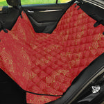 Chinese Koi Fish Pattern Print Pet Car Back Seat Cover