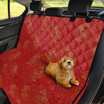 Chinese Koi Fish Pattern Print Pet Car Back Seat Cover