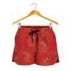 Chinese Koi Fish Pattern Print Women's Shorts