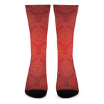 Chinese Lu Symbol Pattern Print Crew Socks