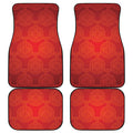 Chinese Lu Symbol Pattern Print Front and Back Car Floor Mats
