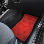 Chinese Lu Symbol Pattern Print Front and Back Car Floor Mats