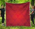 Chinese Lu Symbol Pattern Print Quilt