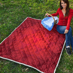 Chinese Lu Symbol Pattern Print Quilt