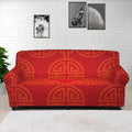 Chinese Lu Symbol Pattern Print Sofa Cover