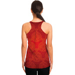 Chinese Lu Symbol Pattern Print Women's Racerback Tank Top