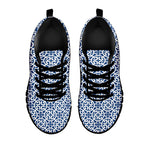 Chinese Luck Symbol Pattern Print Black Sneakers