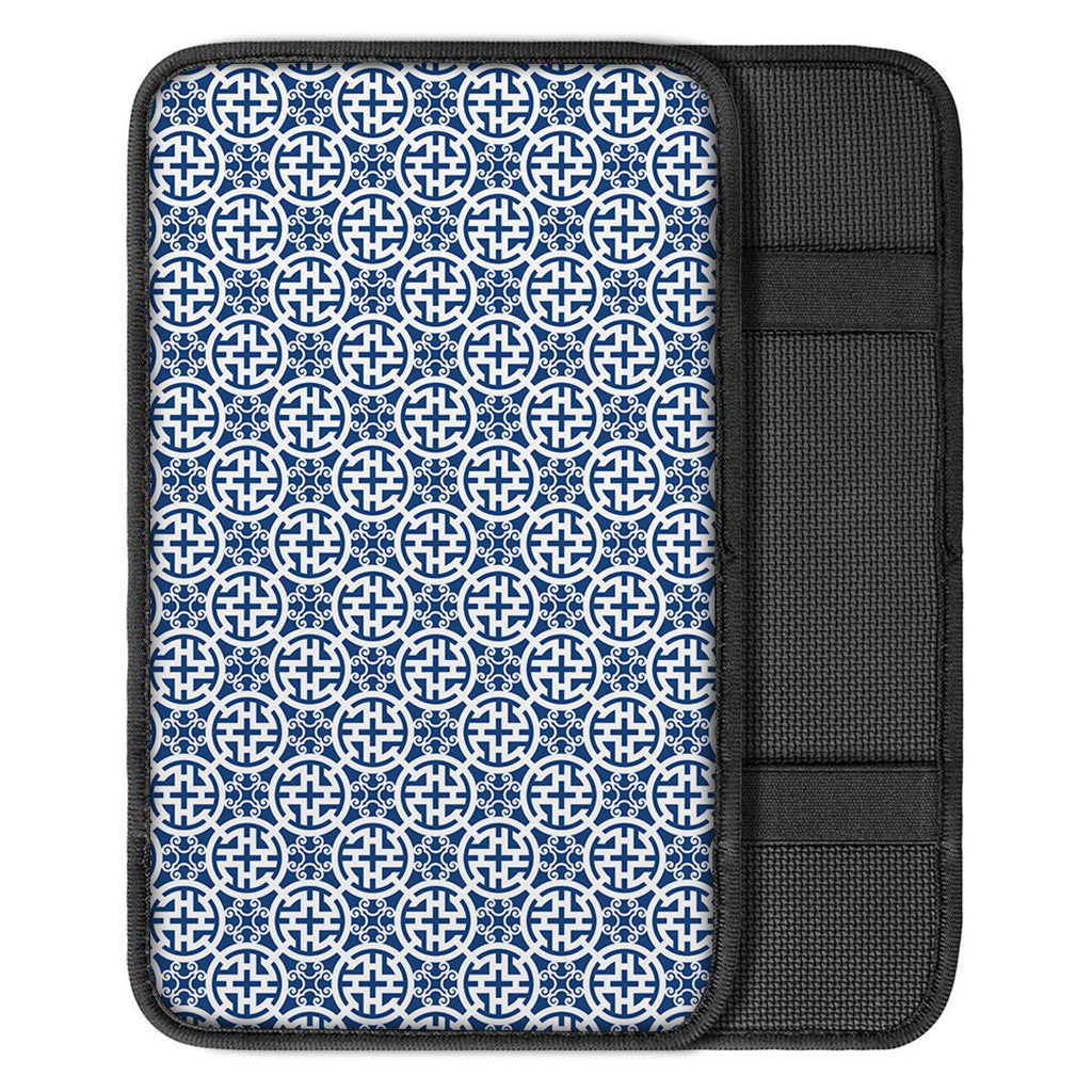 Chinese Luck Symbol Pattern Print Car Center Console Cover