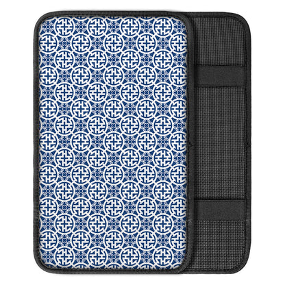Chinese Luck Symbol Pattern Print Car Center Console Cover