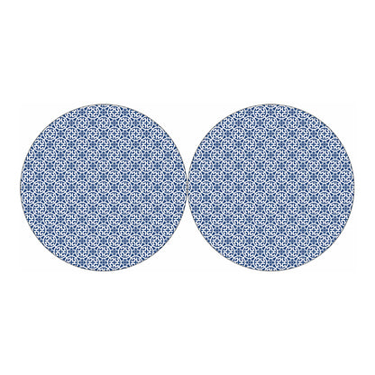 Chinese Luck Symbol Pattern Print Car Coasters