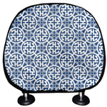 Chinese Luck Symbol Pattern Print Car Headrest Covers