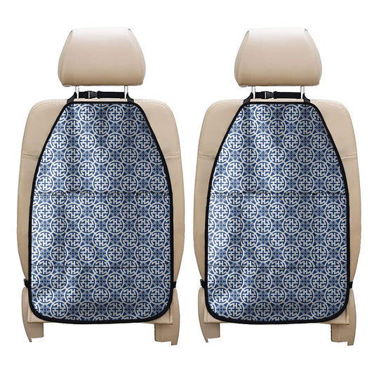 Chinese Luck Symbol Pattern Print Car Seat Organizers