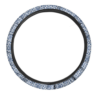 Chinese Luck Symbol Pattern Print Car Steering Wheel Cover