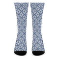 Chinese Luck Symbol Pattern Print Crew Socks