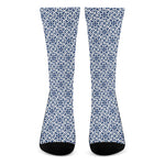 Chinese Luck Symbol Pattern Print Crew Socks