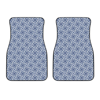 Chinese Luck Symbol Pattern Print Front Car Floor Mats
