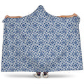 Chinese Luck Symbol Pattern Print Hooded Blanket