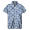 Chinese Luck Symbol Pattern Print Men's Short Sleeve Shirt