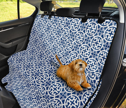 Chinese Luck Symbol Pattern Print Pet Car Back Seat Cover