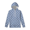 Chinese Luck Symbol Pattern Print Pullover Hoodie