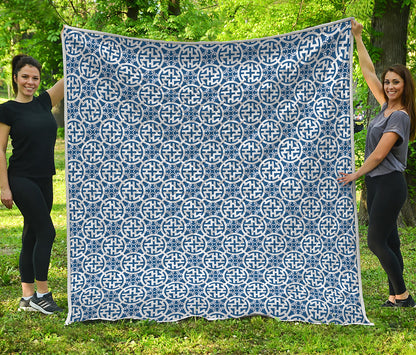 Chinese Luck Symbol Pattern Print Quilt