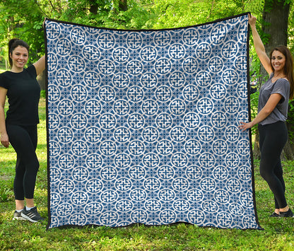 Chinese Luck Symbol Pattern Print Quilt