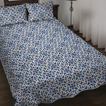 Chinese Luck Symbol Pattern Print Quilt Bed Set