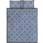 Chinese Luck Symbol Pattern Print Quilt Bed Set