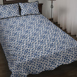 Chinese Luck Symbol Pattern Print Quilt Bed Set