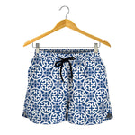 Chinese Luck Symbol Pattern Print Women's Shorts