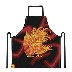 Chinese New Year Rooster Print Apron