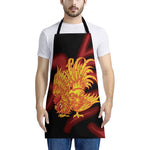 Chinese New Year Rooster Print Apron