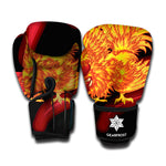 Chinese New Year Rooster Print Boxing Gloves