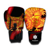 Chinese New Year Rooster Print Boxing Gloves