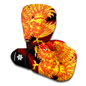 Chinese New Year Rooster Print Boxing Gloves