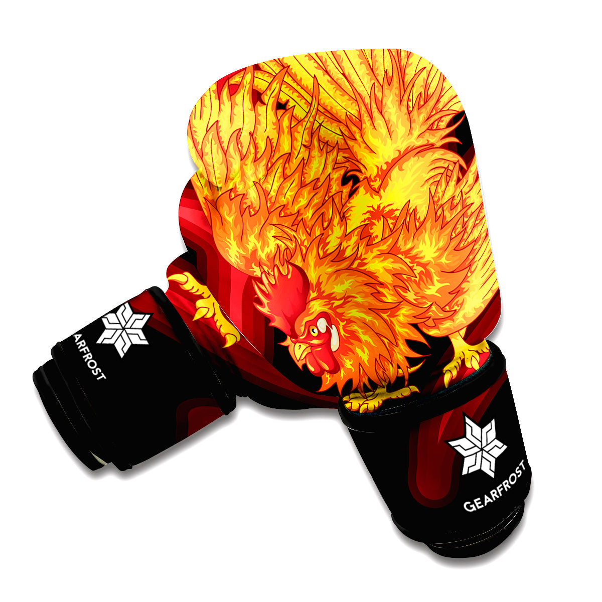 Chinese New Year Rooster Print Boxing Gloves