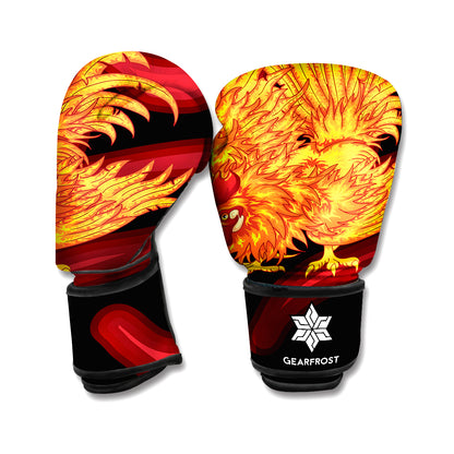 Chinese New Year Rooster Print Boxing Gloves