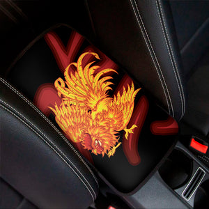 Chinese New Year Rooster Print Car Center Console Cover