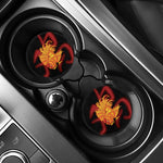 Chinese New Year Rooster Print Car Coasters