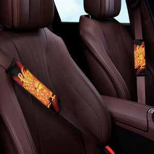 Chinese New Year Rooster Print Car Seat Belt Covers