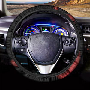 Chinese New Year Rooster Print Car Steering Wheel Cover