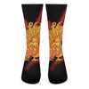 Chinese New Year Rooster Print Crew Socks