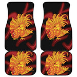 Chinese New Year Rooster Print Front and Back Car Floor Mats