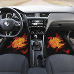 Chinese New Year Rooster Print Front and Back Car Floor Mats