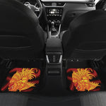 Chinese New Year Rooster Print Front and Back Car Floor Mats