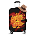 Chinese New Year Rooster Print Luggage Cover