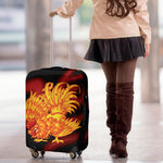Chinese New Year Rooster Print Luggage Cover