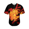 Chinese New Year Rooster Print Men's Baseball Jersey