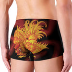 Chinese New Year Rooster Print Men's Boxer Briefs