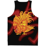 Chinese New Year Rooster Print Men's Tank Top